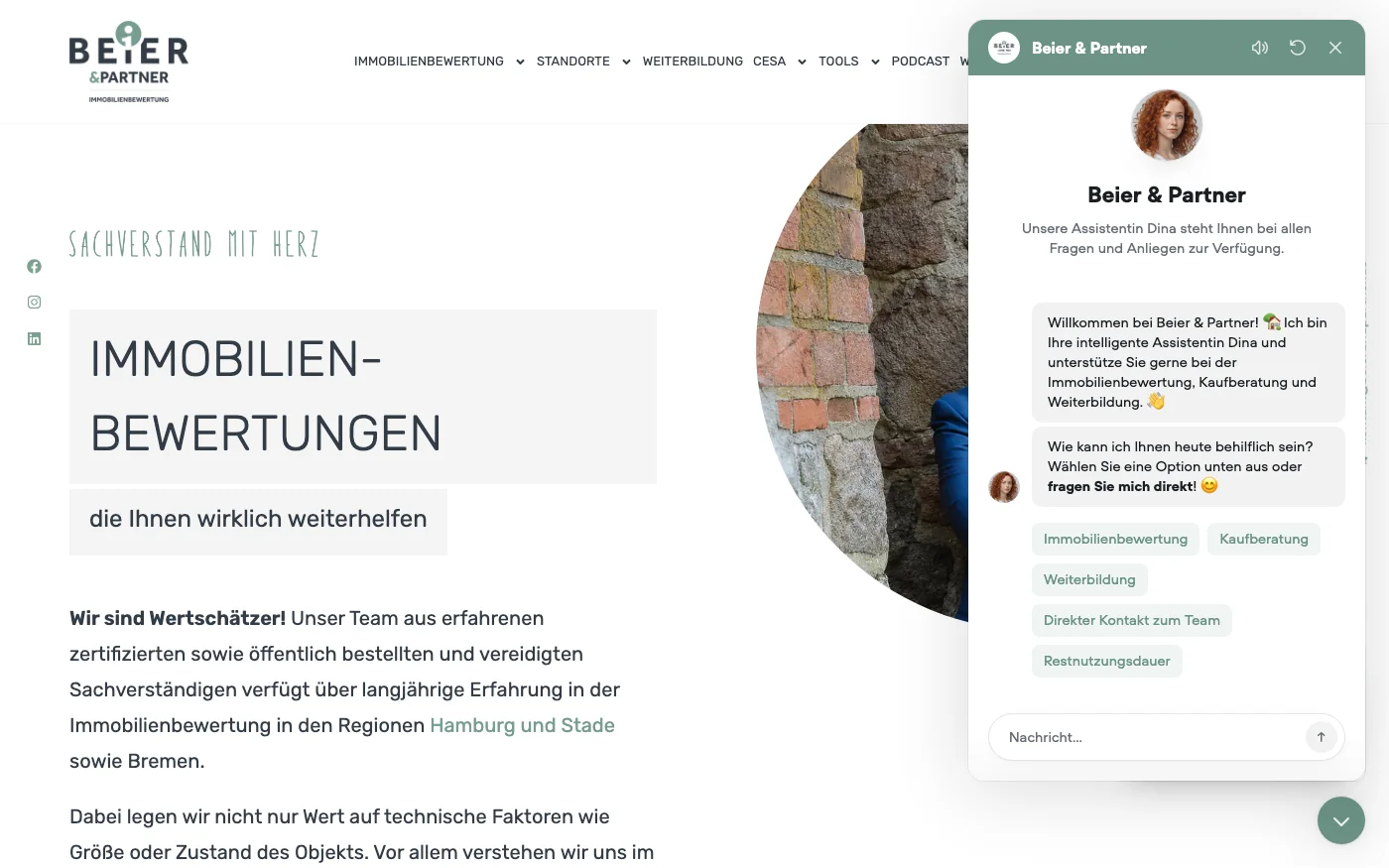 Website von Beier & Partner